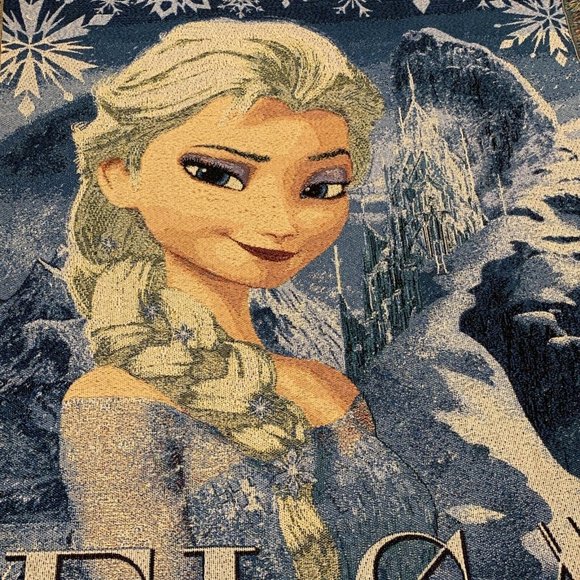 Disney Elsa Frozen Woven Throw Blanket 48 x 59 The Northwest Company Tapestry - Picture 3 of 11